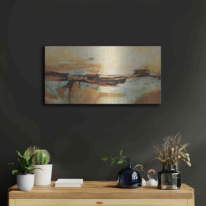 Luxe Metal Art 'Causal II' by Gabriela Villarreal Metal Wall Art,24x12