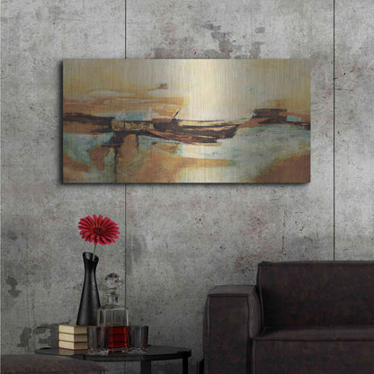 Luxe Metal Art 'Causal II' by Gabriela Villarreal Metal Wall Art,48x24