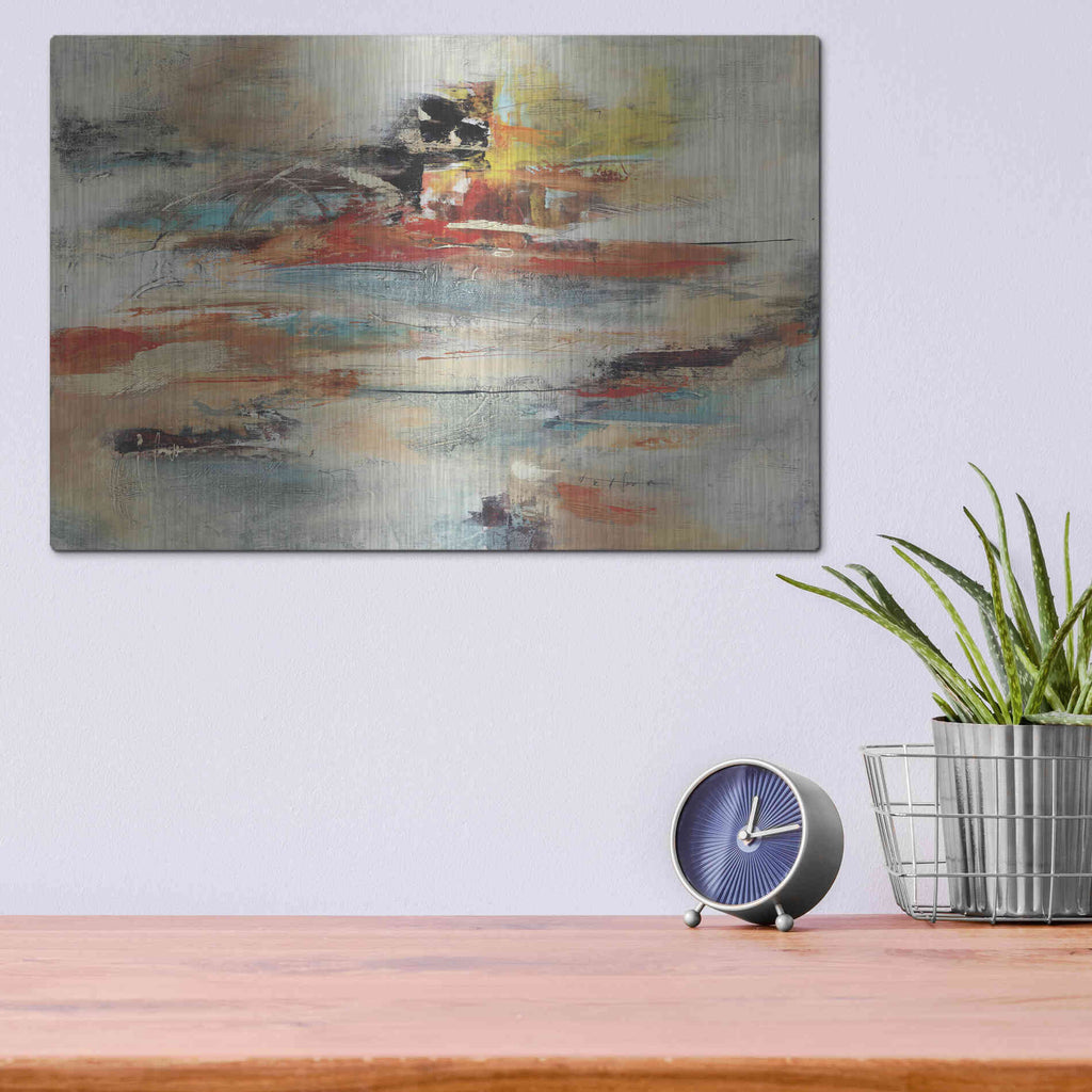 Luxe Metal Art 'Tesiturno I' by Gabriela Villarreal Metal Wall Art,16x12