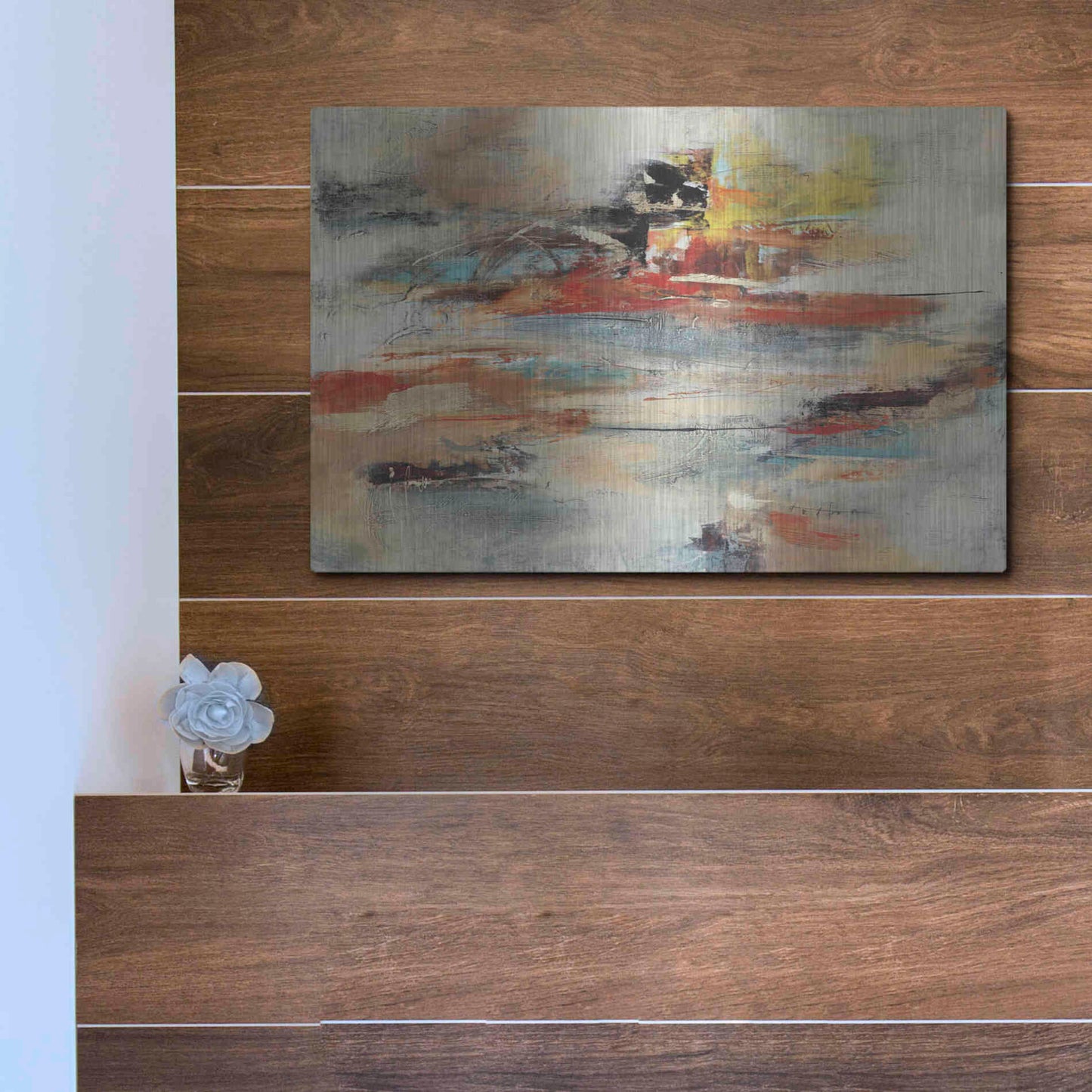 Luxe Metal Art 'Tesiturno I' by Gabriela Villarreal Metal Wall Art,16x12