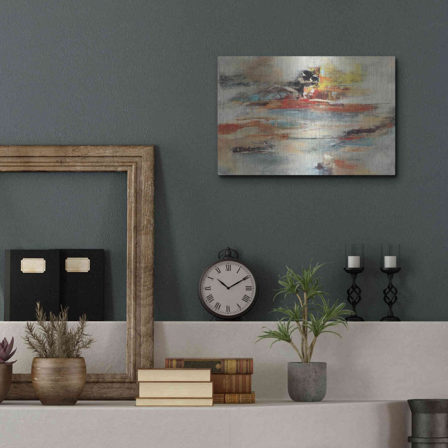 Luxe Metal Art 'Tesiturno I' by Gabriela Villarreal Metal Wall Art,16x12
