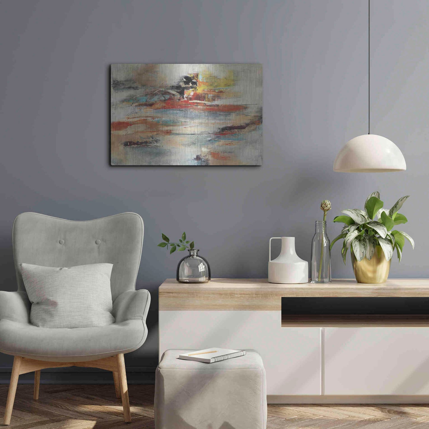 Luxe Metal Art 'Tesiturno I' by Gabriela Villarreal Metal Wall Art,24x16