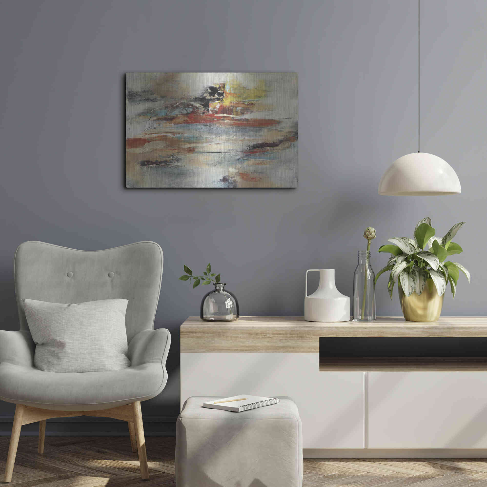 Luxe Metal Art 'Tesiturno I' by Gabriela Villarreal Metal Wall Art,24x16