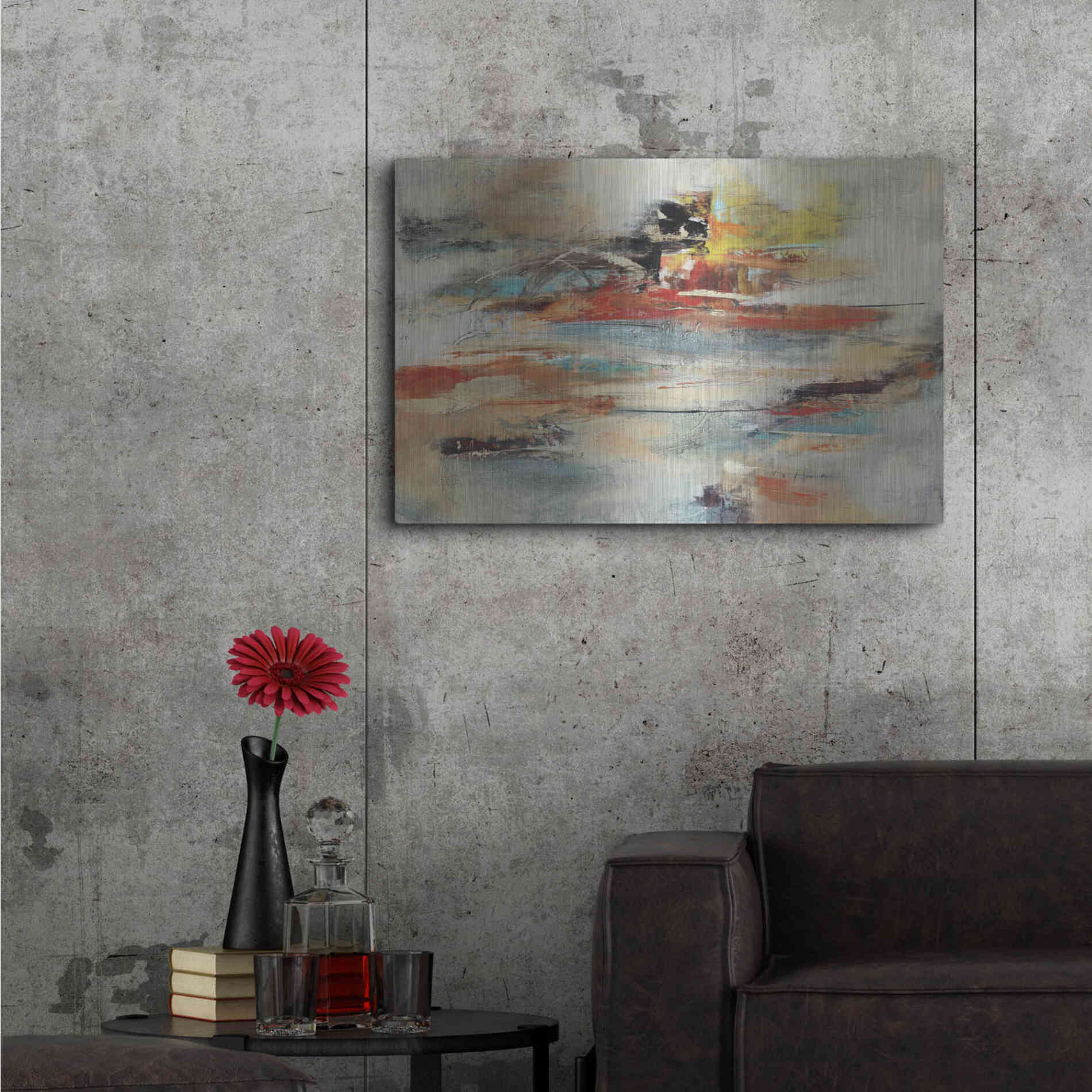 Luxe Metal Art 'Tesiturno I' by Gabriela Villarreal Metal Wall Art,36x24