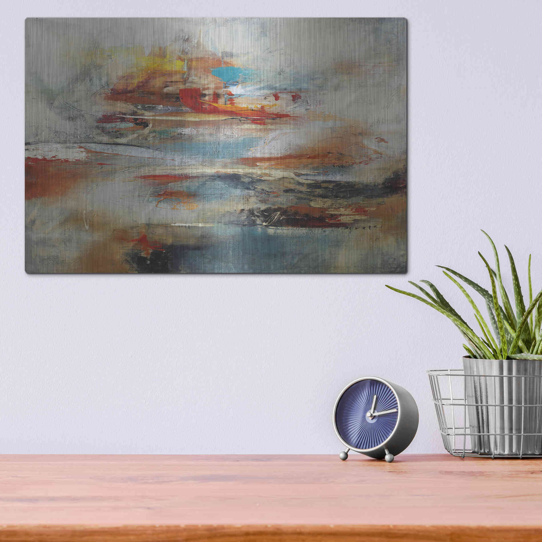 Luxe Metal Art 'Tesiturno II' by Gabriela Villarreal Metal Wall Art,16x12