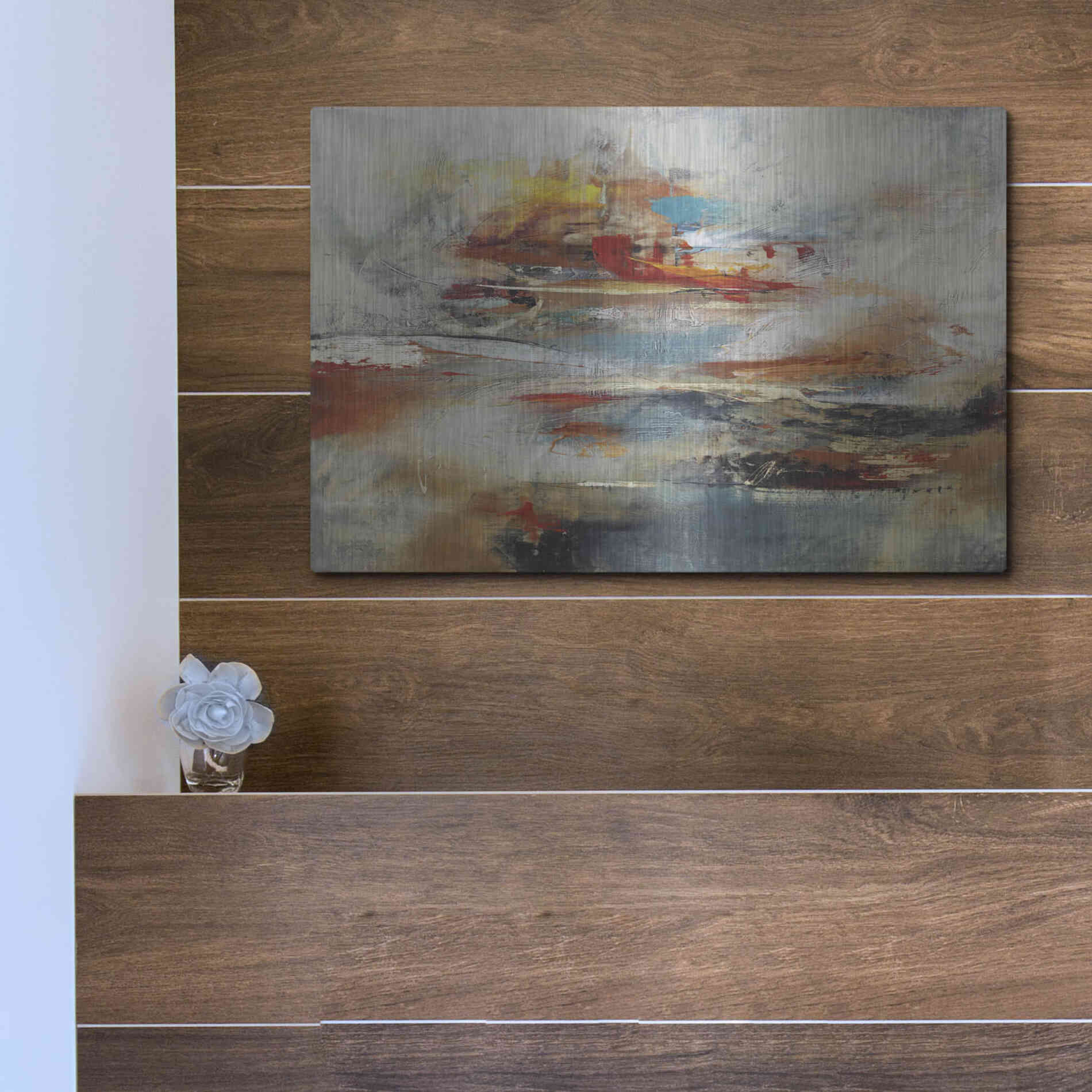 Luxe Metal Art 'Tesiturno II' by Gabriela Villarreal Metal Wall Art,16x12