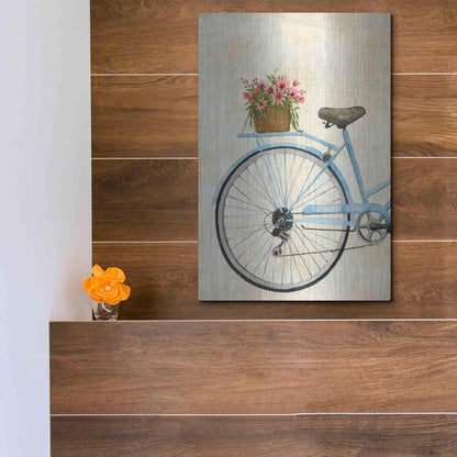 Luxe Metal Art 'Courier Fleur I' by Grace Popp Metal Wall Art,12x16