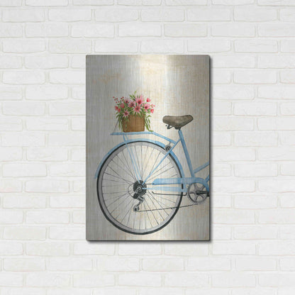 Luxe Metal Art 'Courier Fleur I' by Grace Popp Metal Wall Art,24x36
