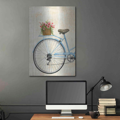 Luxe Metal Art 'Courier Fleur I' by Grace Popp Metal Wall Art,24x36