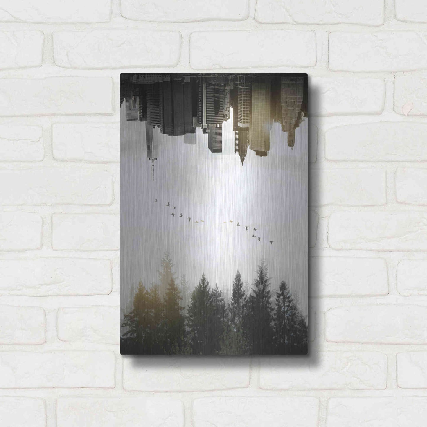 Luxe Metal Art 'Duality' by Nicklas Gustafsson, Metal Wall Art,12x16