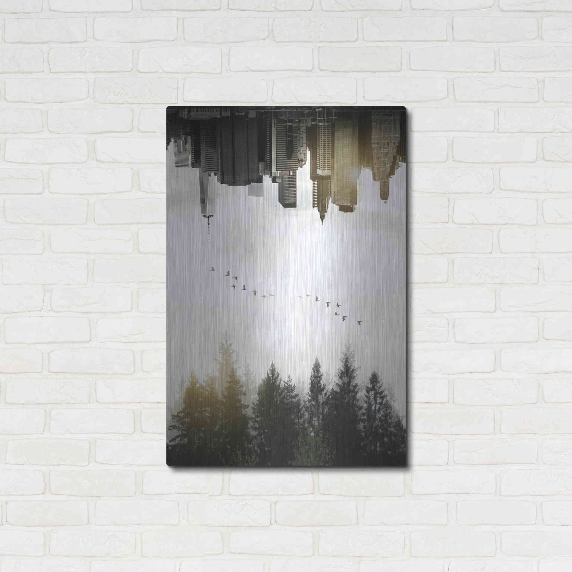 Luxe Metal Art 'Duality' by Nicklas Gustafsson, Metal Wall Art,24x36