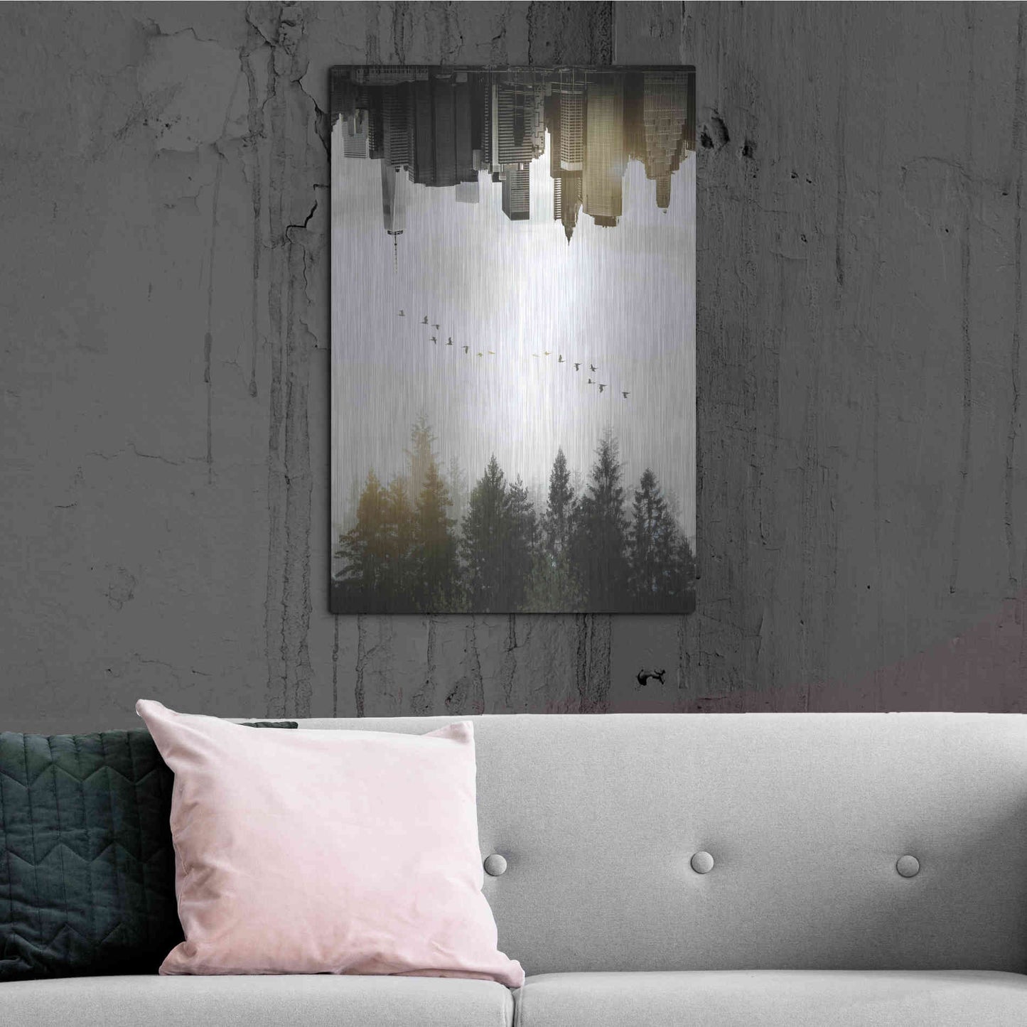 Luxe Metal Art 'Duality' by Nicklas Gustafsson, Metal Wall Art,24x36