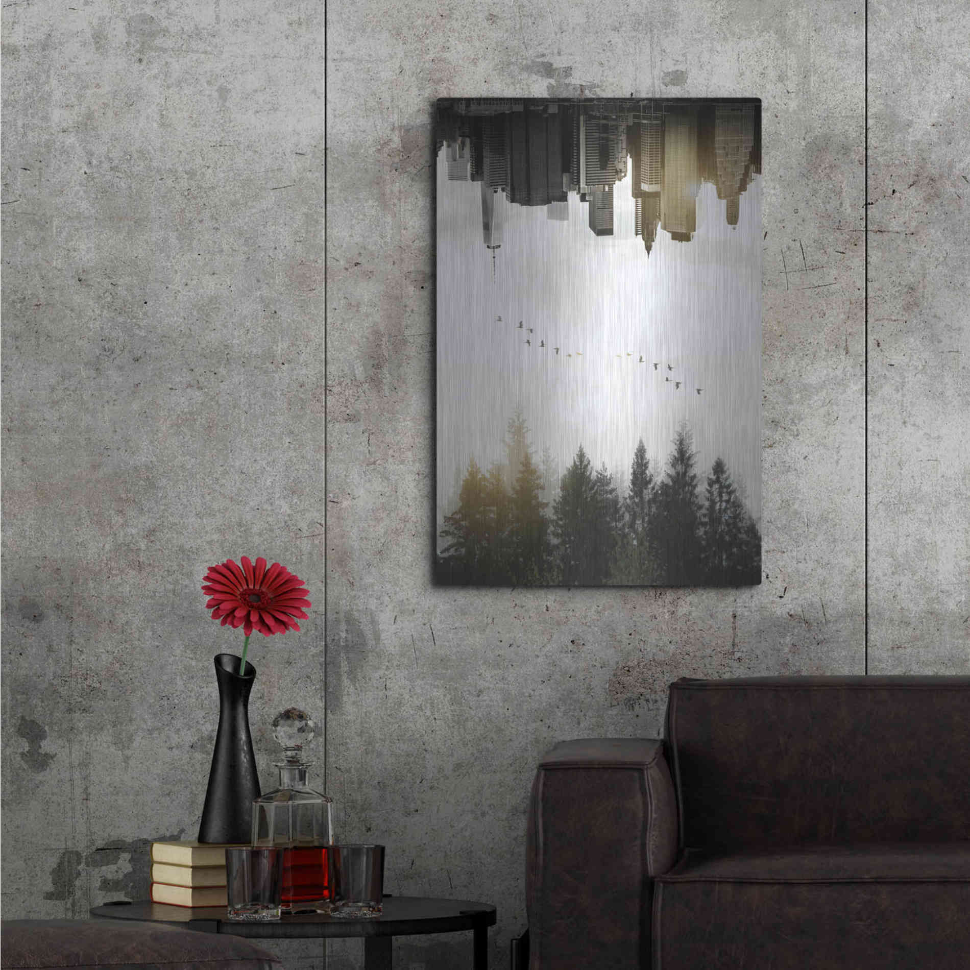 Luxe Metal Art 'Duality' by Nicklas Gustafsson, Metal Wall Art,24x36