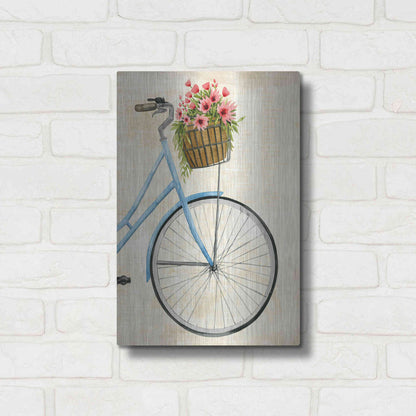 Luxe Metal Art 'Courier Fleur II' by Grace Popp Metal Wall Art,12x16