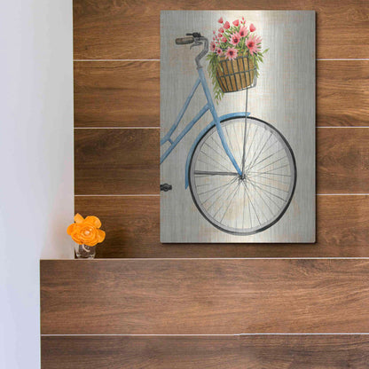 Luxe Metal Art 'Courier Fleur II' by Grace Popp Metal Wall Art,12x16