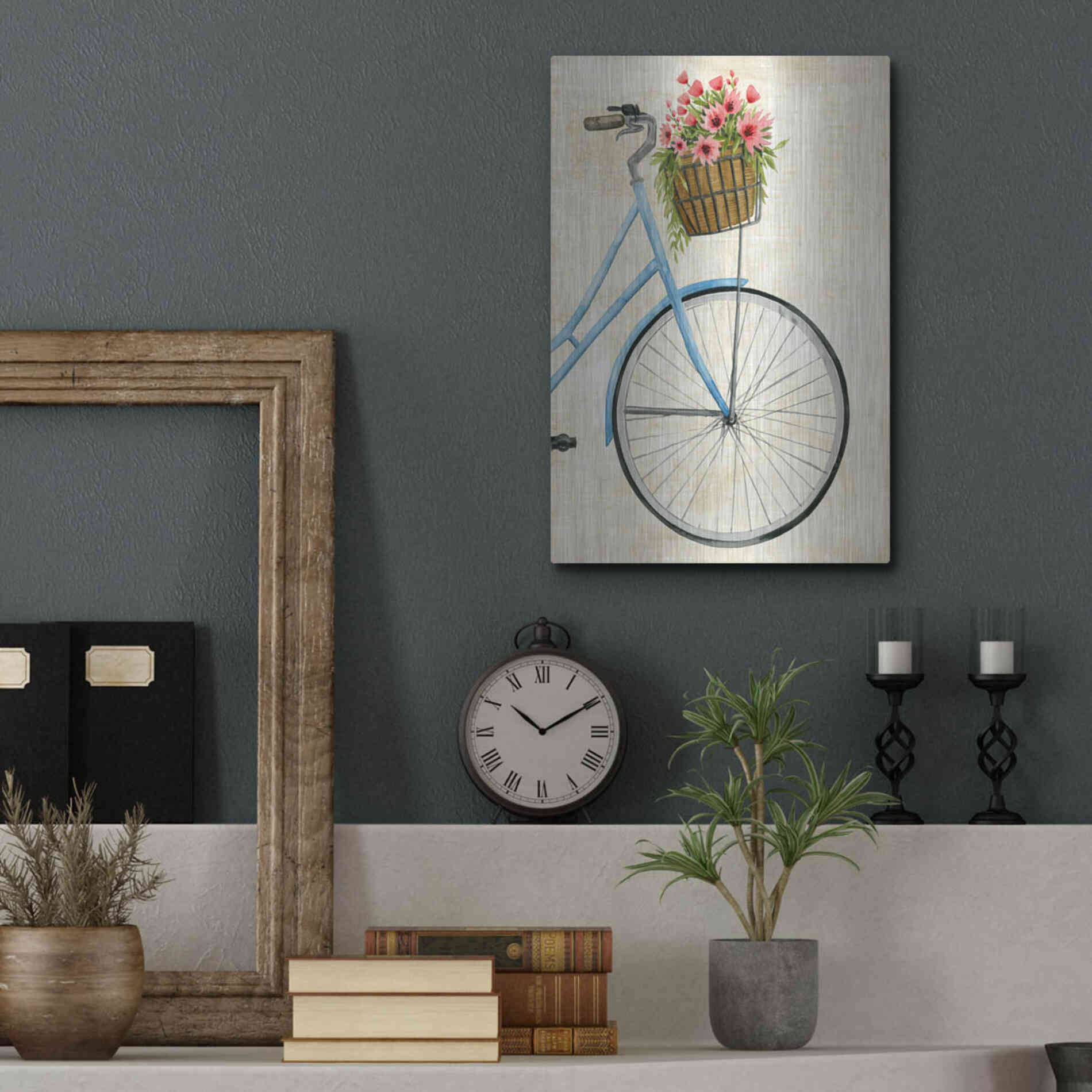 Luxe Metal Art 'Courier Fleur II' by Grace Popp Metal Wall Art,12x16