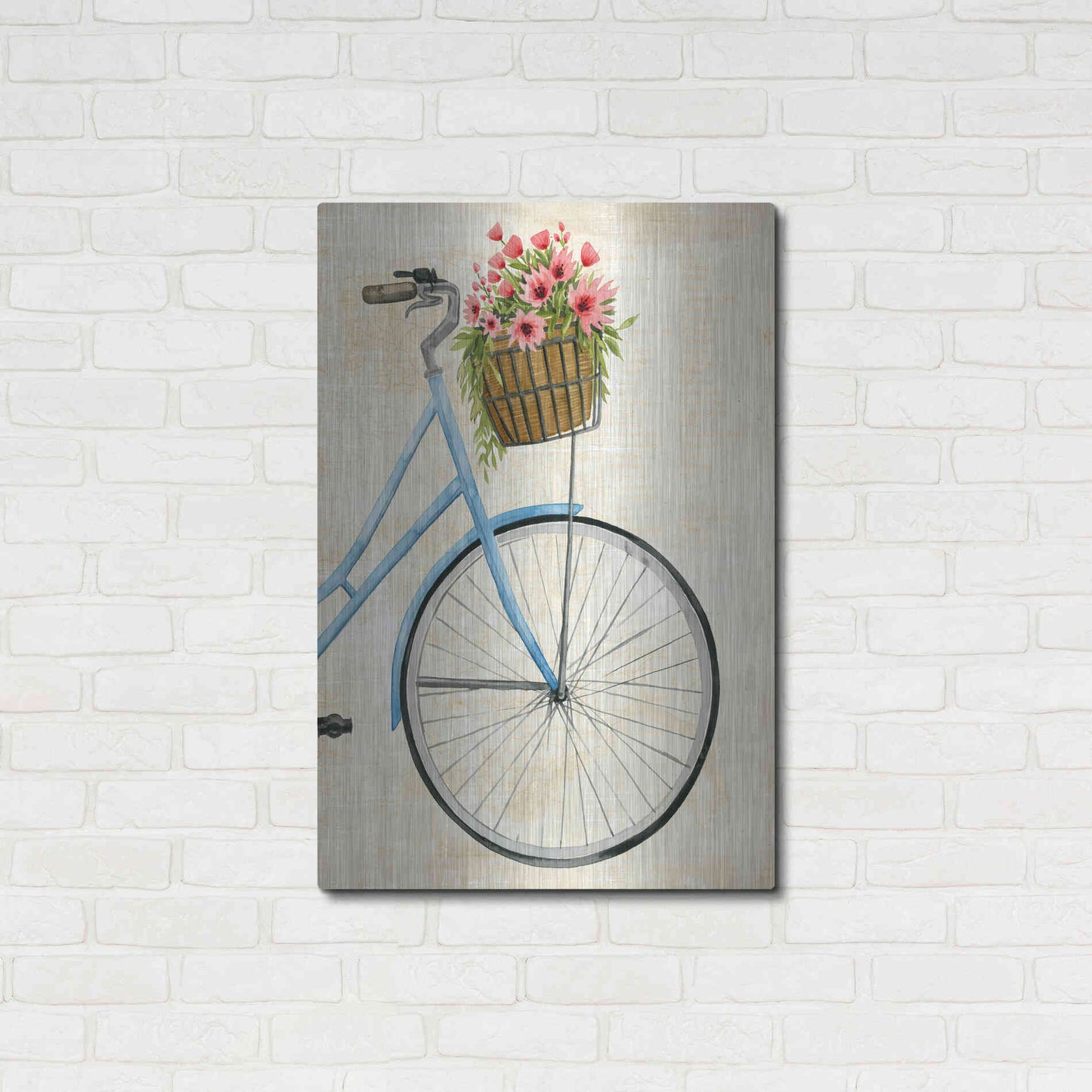 Luxe Metal Art 'Courier Fleur II' by Grace Popp Metal Wall Art,24x36