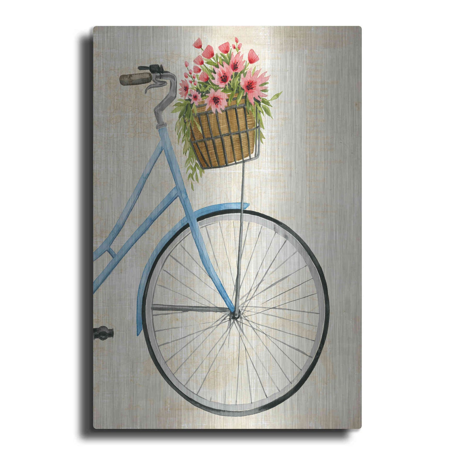 Luxe Metal Art 'Courier Fleur II' by Grace Popp Metal Wall Art