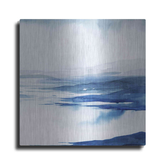 Luxe Metal Art 'Crystallized Lagoon II' by Grace Popp Metal Wall Art