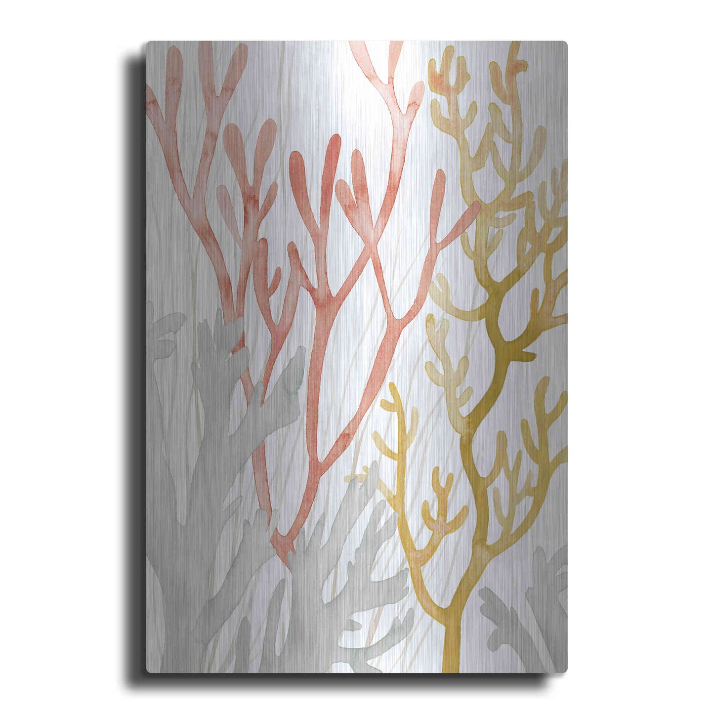 Luxe Metal Art 'Desert Coral I' by Grace Popp Metal Wall Art