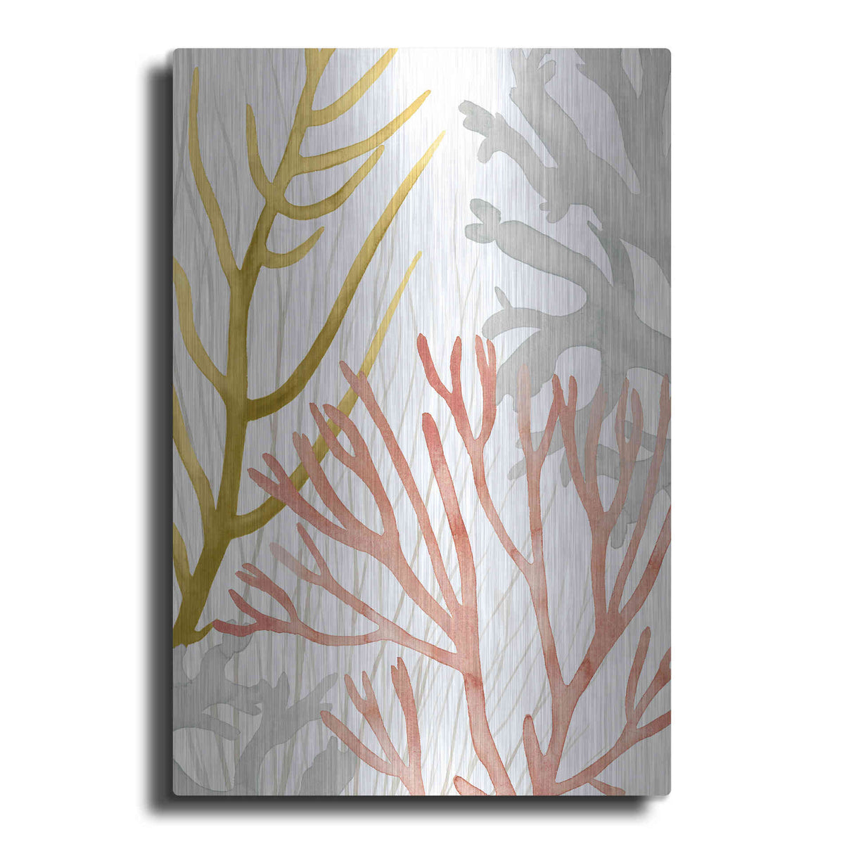 Luxe Metal Art 'Desert Coral II' by Grace Popp Metal Wall Art