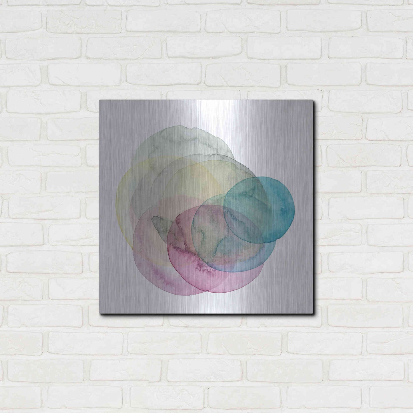 Luxe Metal Art 'Evolving Planets II' by Grace Popp Metal Wall Art,24x24