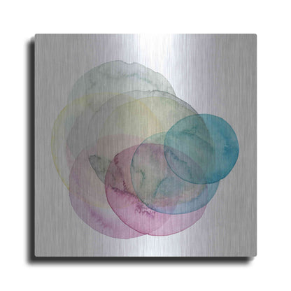 Luxe Metal Art 'Evolving Planets II' by Grace Popp Metal Wall Art