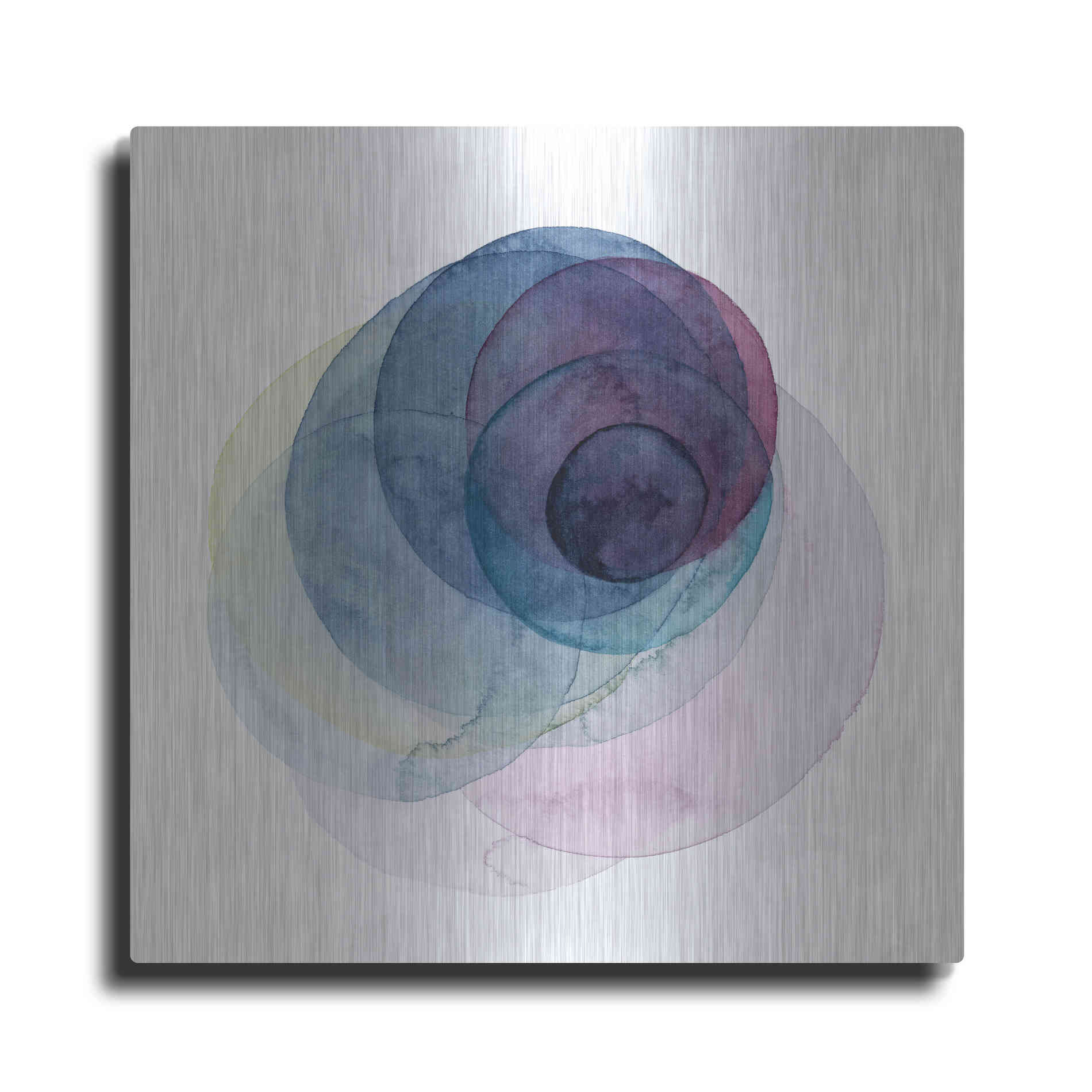 Luxe Metal Art 'Evolving Planets III' by Grace Popp Metal Wall Art