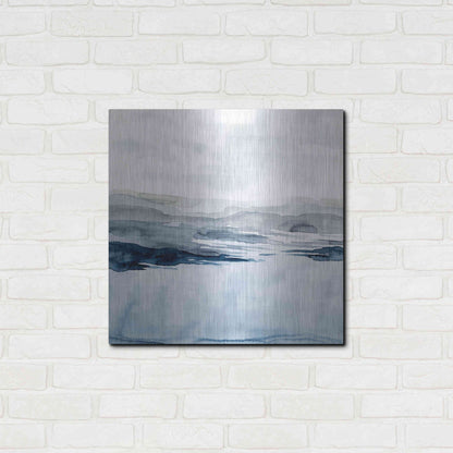 Luxe Metal Art 'Faded Horizon I' by Grace Popp Metal Wall Art,24x24
