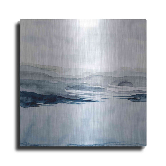 Luxe Metal Art 'Faded Horizon I' by Grace Popp Metal Wall Art