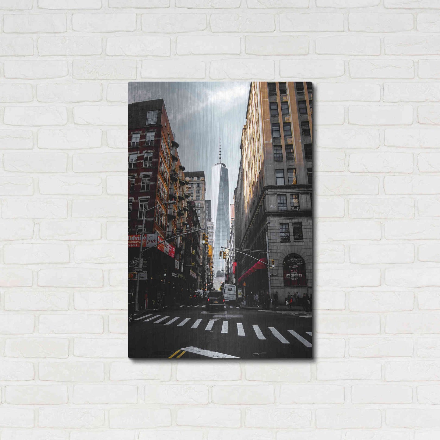 Luxe Metal Art 'Lower Manhattan' by Nicklas Gustafsson, Metal Wall Art,24x36