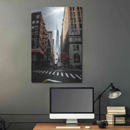 Luxe Metal Art 'Lower Manhattan' by Nicklas Gustafsson, Metal Wall Art,24x36