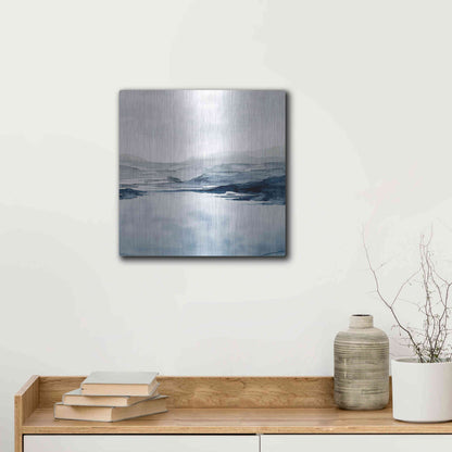 Luxe Metal Art 'Faded Horizon II' by Grace Popp Metal Wall Art,12x12
