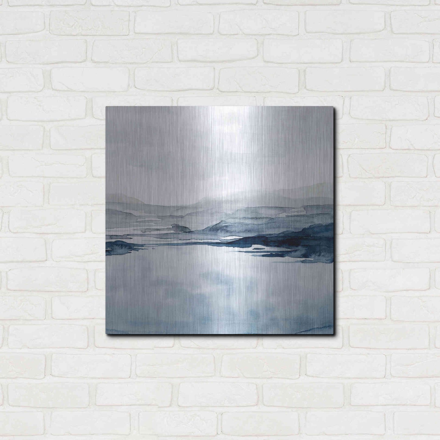 Luxe Metal Art 'Faded Horizon II' by Grace Popp Metal Wall Art,24x24
