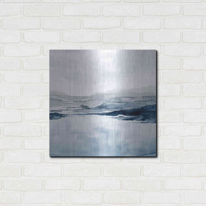 Luxe Metal Art 'Faded Horizon II' by Grace Popp Metal Wall Art,24x24
