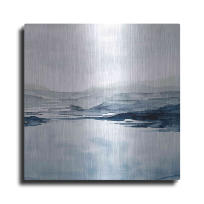 Luxe Metal Art 'Faded Horizon II' by Grace Popp Metal Wall Art