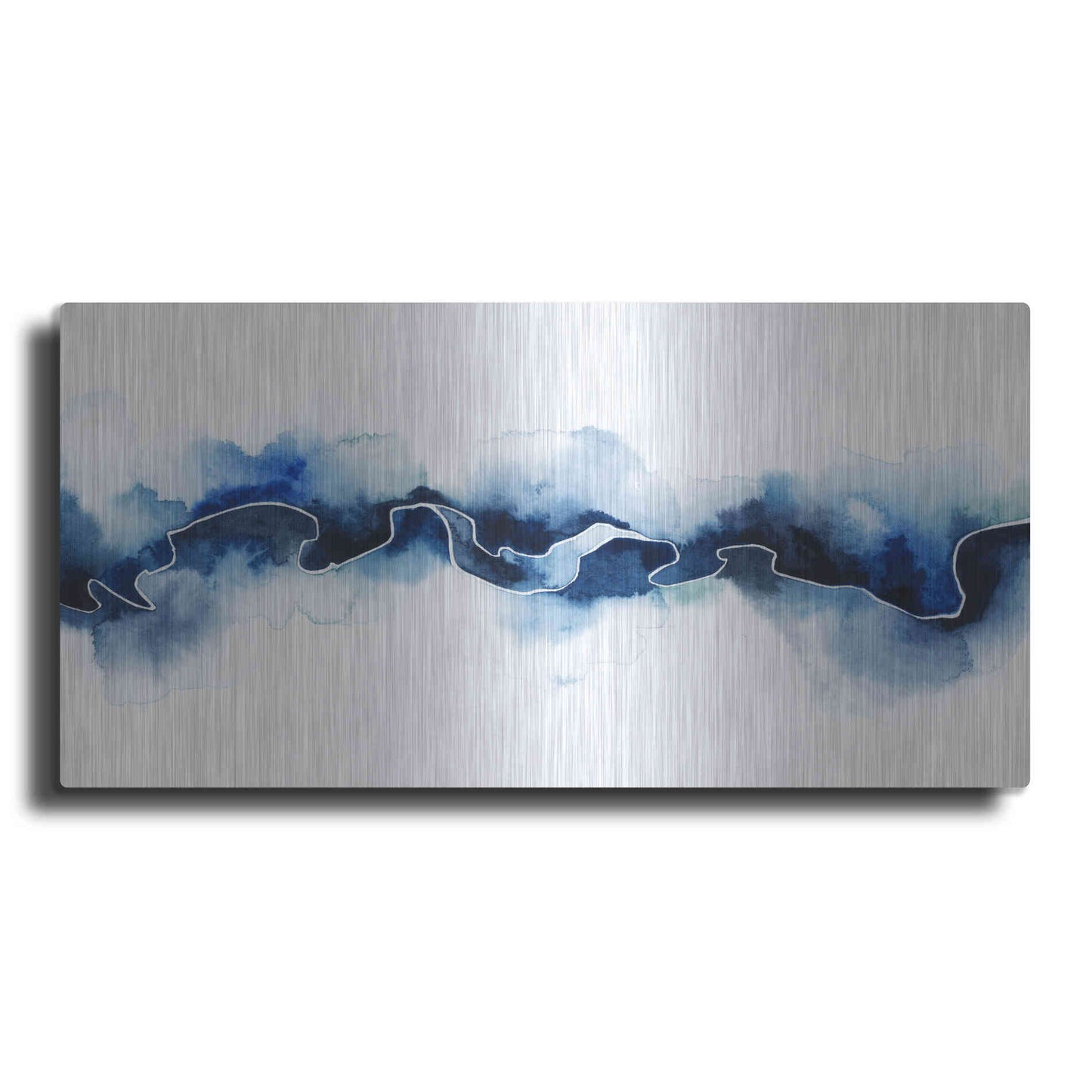 Luxe Metal Art 'Glacial Break II' by Grace Popp Metal Wall Art