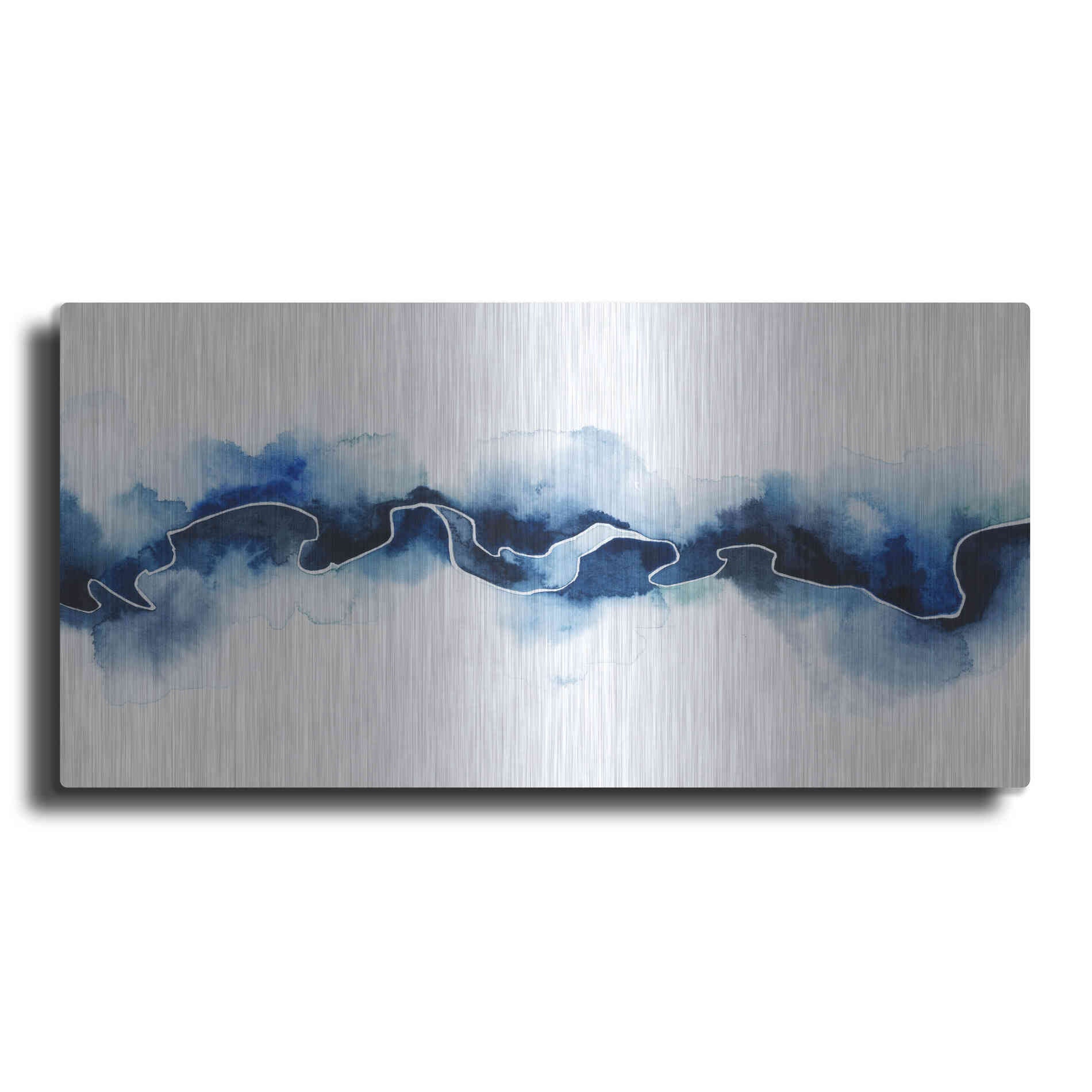 Luxe Metal Art 'Glacial Break II' by Grace Popp Metal Wall Art