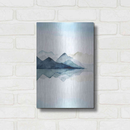Luxe Metal Art 'Glacial I' by Grace Popp Metal Wall Art,12x16