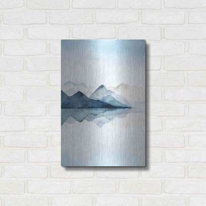Luxe Metal Art 'Glacial I' by Grace Popp Metal Wall Art,16x24