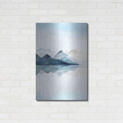 Luxe Metal Art 'Glacial I' by Grace Popp Metal Wall Art,24x36
