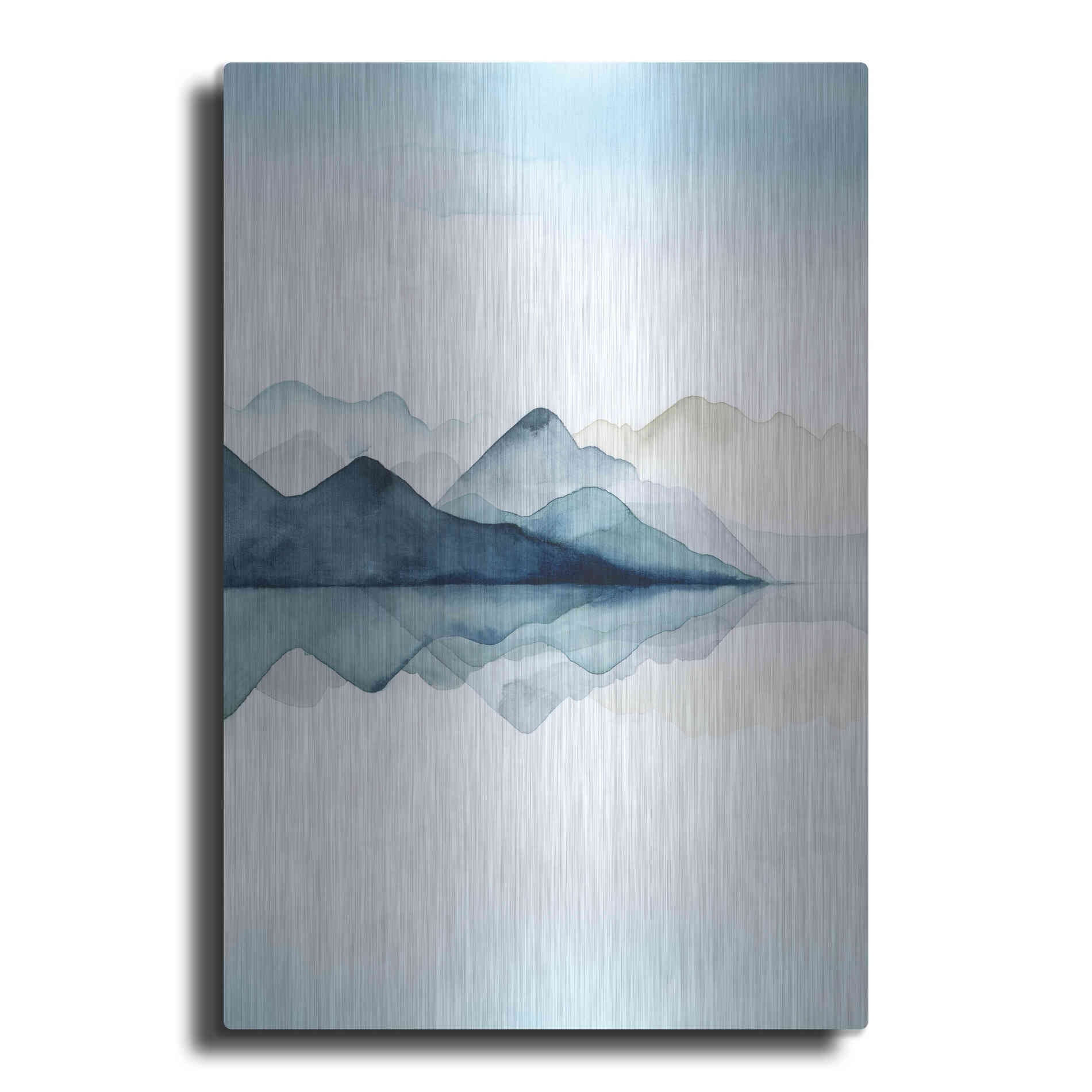 Luxe Metal Art 'Glacial I' by Grace Popp Metal Wall Art