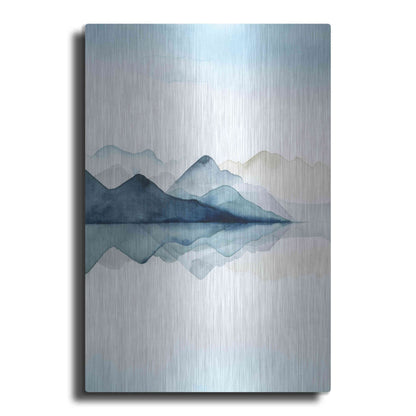 Luxe Metal Art 'Glacial I' by Grace Popp Metal Wall Art