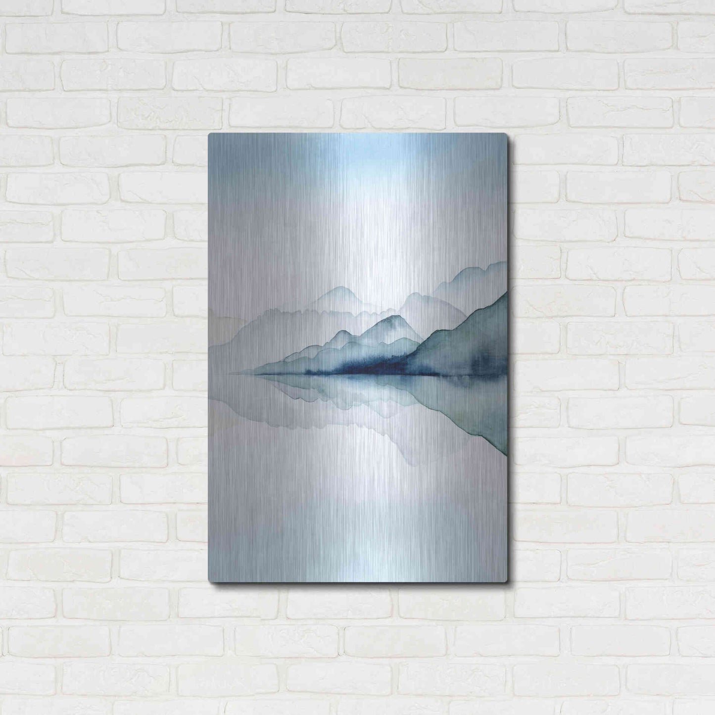 Luxe Metal Art 'Glacial II' by Grace Popp Metal Wall Art,24x36