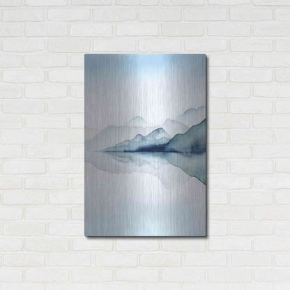 Luxe Metal Art 'Glacial II' by Grace Popp Metal Wall Art,24x36