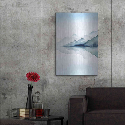 Luxe Metal Art 'Glacial II' by Grace Popp Metal Wall Art,24x36