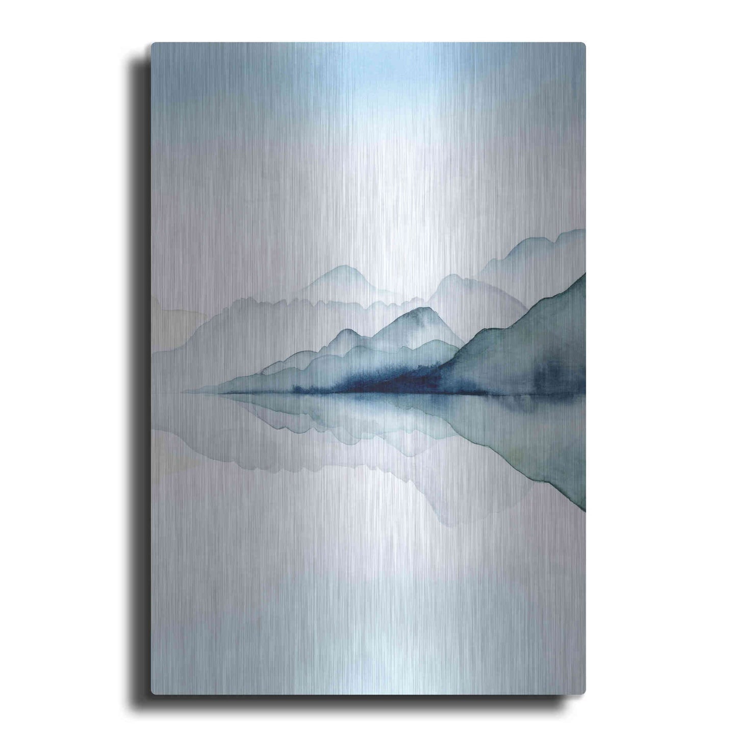 Luxe Metal Art 'Glacial II' by Grace Popp Metal Wall Art