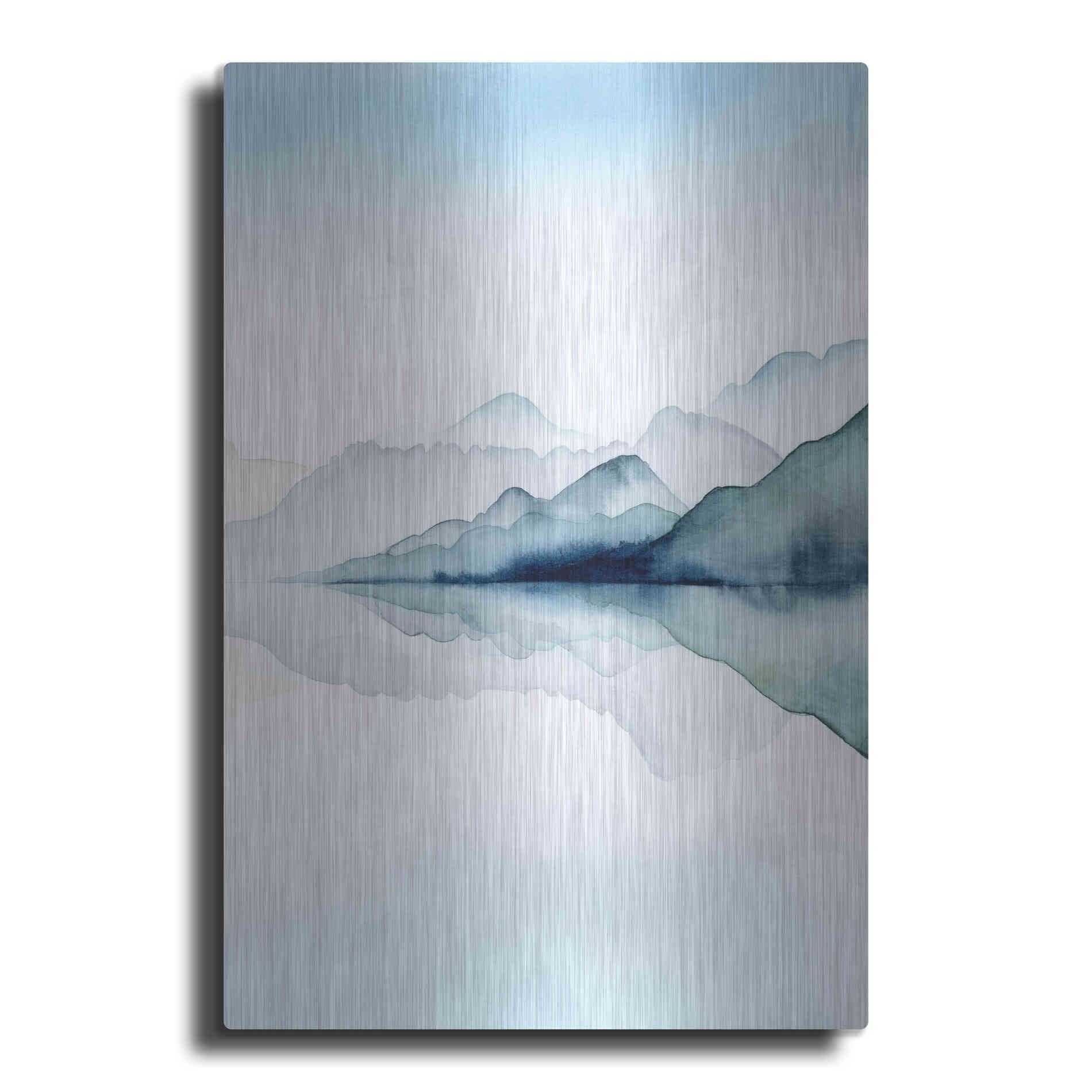 Luxe Metal Art 'Glacial II' by Grace Popp Metal Wall Art