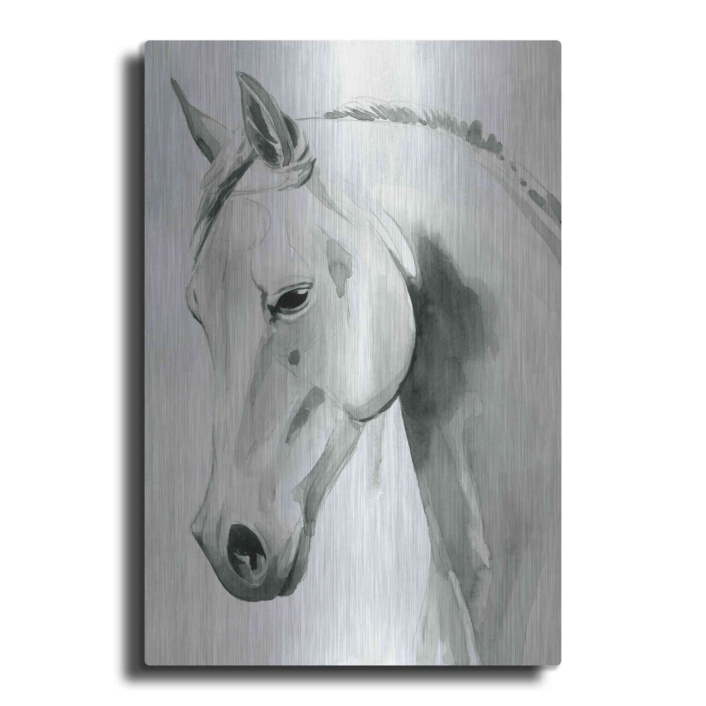 Luxe Metal Art 'Horse Whisper I' by Grace Popp Metal Wall Art