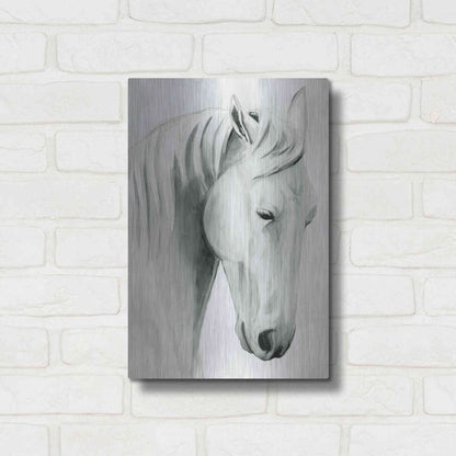 Luxe Metal Art 'Horse Whisper II' by Grace Popp Metal Wall Art,12x16